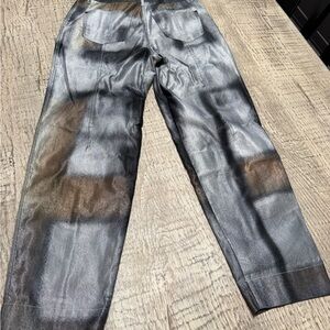 Annette Gortz Metallic denim jean sz 34 (4)